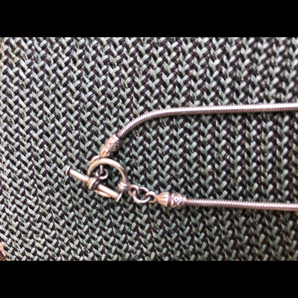 Contemporary Opal and sterling silver necklace - Picture 2 of 3